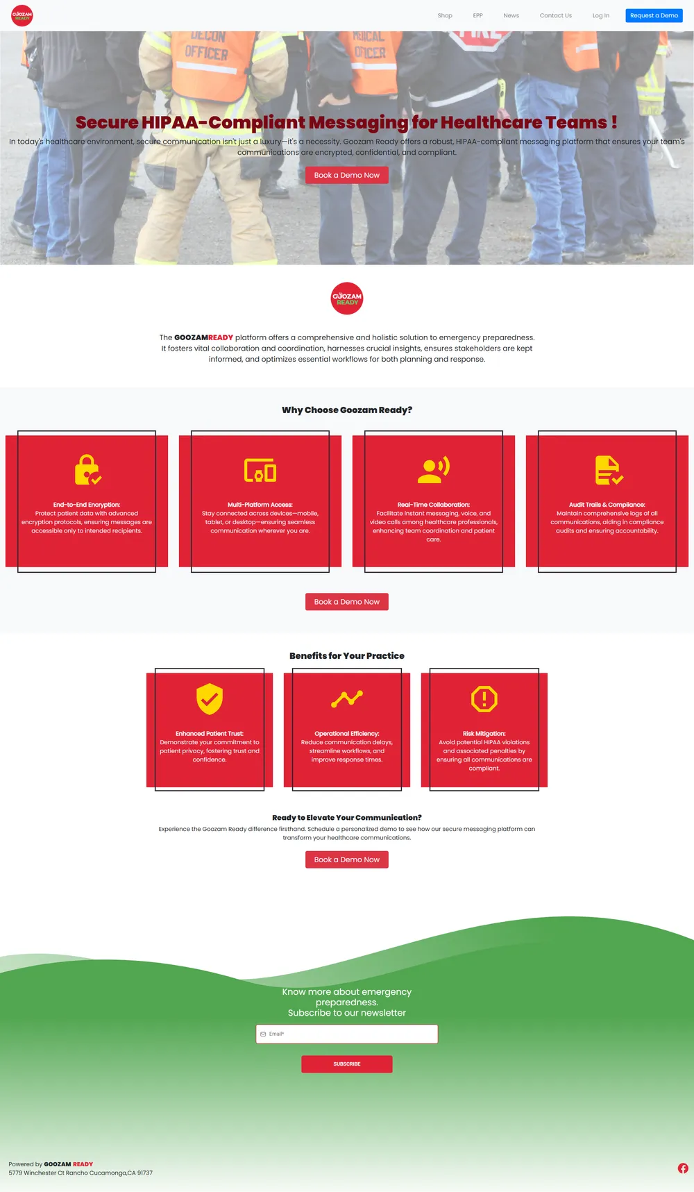 GoozamReady marketing website